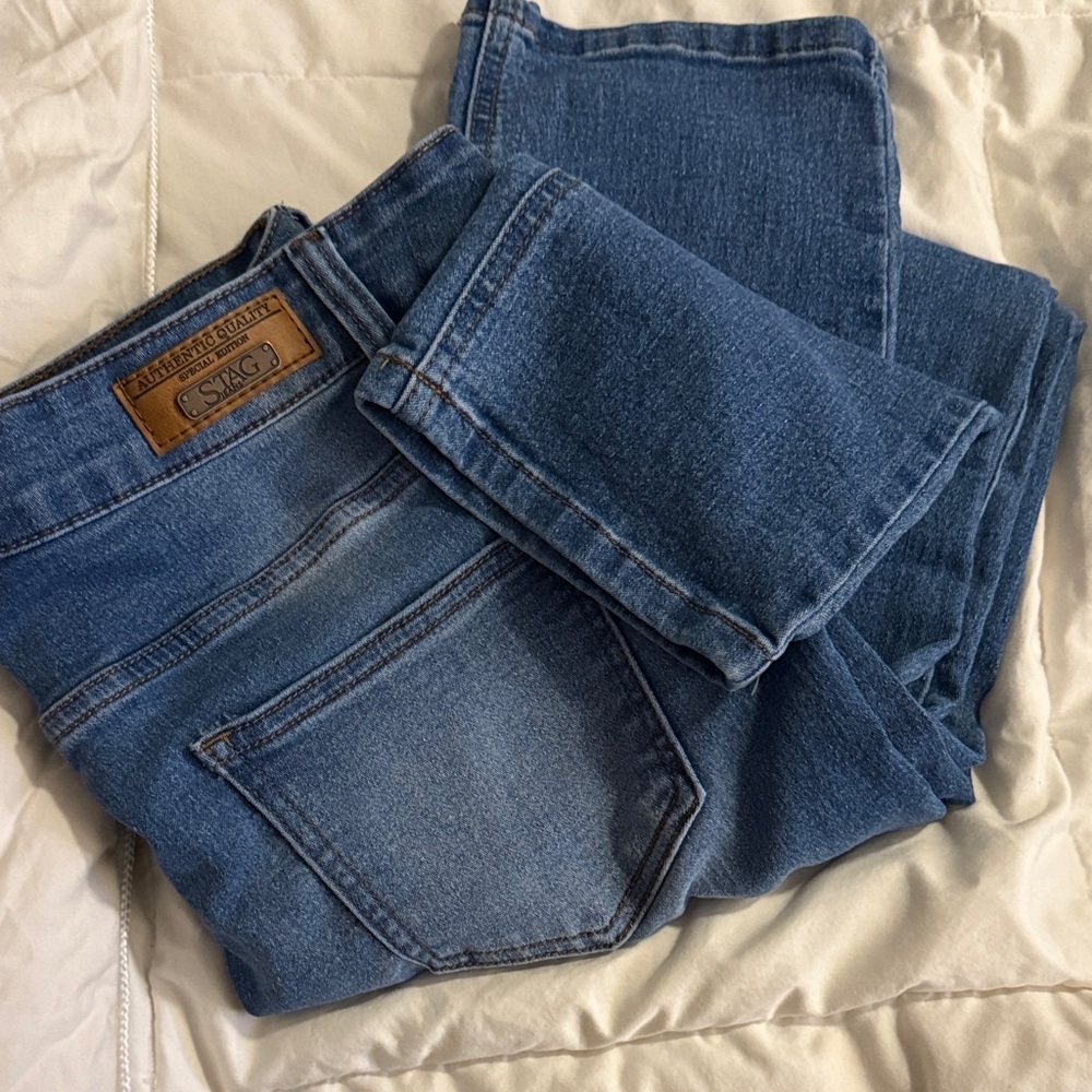 Classic Blue Straight Leg Jeans